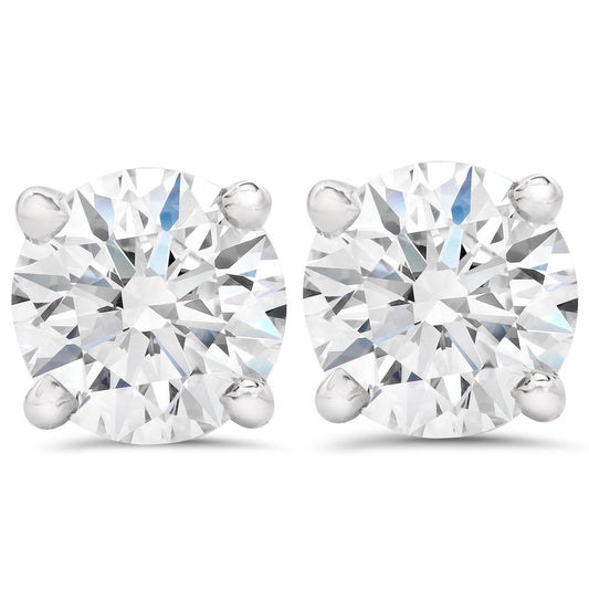 6 TCW Round Cut Diamond Stud Earrings For Women, Engagement Earrings, Christmas Gifts