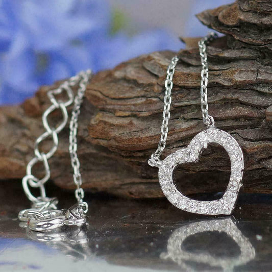 0.72 TCW Round Cut Diamond Charm Pendant For Women, Heart Shape Pendant, Anniversary Gifts, Christmas Gifts