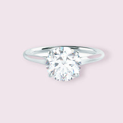 2 Carat Round Cut Diamond Engagement Ring for Women, Wedding Ring, Solitaire Ring