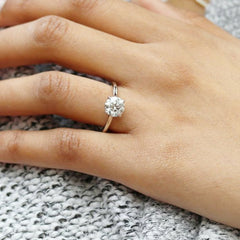 2 Carat Round Cut Diamond Engagement Ring for Women, Wedding Ring, Solitaire Ring