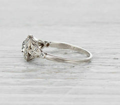 1.5 Carat Round Cut CD Lab Grown Diamond Engagement Ring For Women Halo Engagement Ring, Wedding Ring, Anniversary Gifts