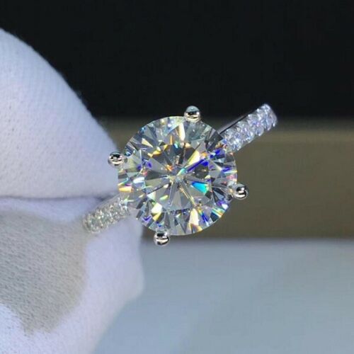 3 Carat Round Cut Diamond Engagement Ring for Women, Christmas Gifts, Wedding Ring,