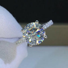 3 Carat Round Cut Diamond Engagement Ring for Women, Christmas Gifts, Wedding Ring,