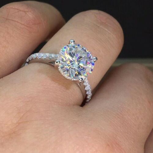 3 Carat Round Cut Diamond Engagement Ring for Women, Christmas Gifts, Wedding Ring,