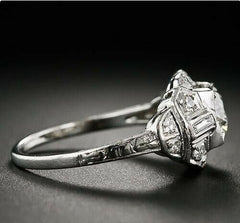 1.5 Carat Round Cut CVD Lab Grown Diamond Engagement Ring for Women, Christmas Gifts, Wedding Ring