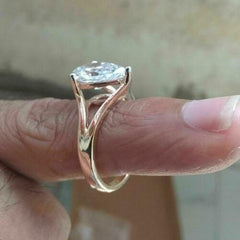 3 Carat Pear Cut Diamond Engagement Ring for Women, Wedding Ring, Anniversary Gifts