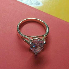 3 Carat Pear Cut Diamond Engagement Ring for Women, Wedding Ring, Anniversary Gifts