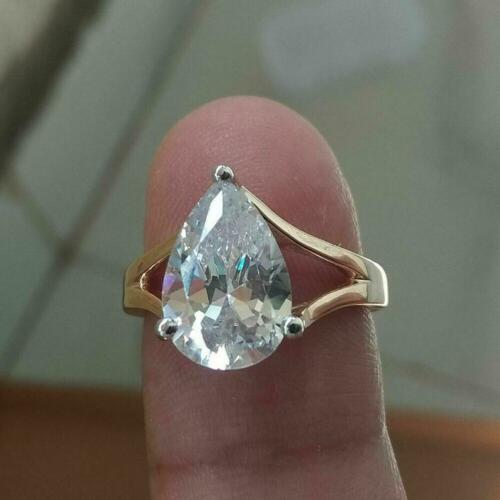 3 Carat Pear Cut Diamond Engagement Ring for Women, Wedding Ring, Anniversary Gifts