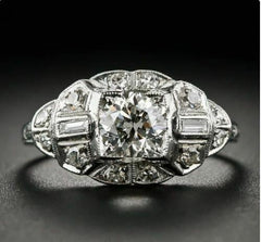 1.5 Carat Round Cut CVD Lab Grown Diamond Engagement Ring for Women, Christmas Gifts, Wedding Ring