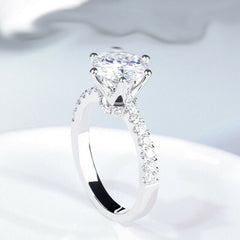 2 Carat Round Cut Diamond Engagement Ring for Women, Hidden Halo Ring, Wedding Ring, Anniversary Gifts