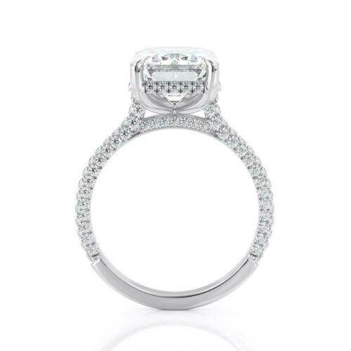 4 Carat Emerald Cut Diamond Engagement Rig for Women, Wedding Ring
