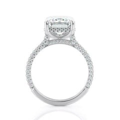4 Carat Emerald Cut Diamond Engagement Rig for Women, Wedding Ring