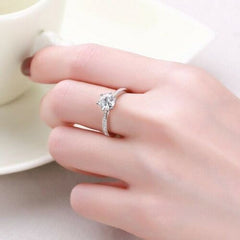 2 Carat Round Cut Diamond Engagement Ring for Women, Wedding Ring, Christmas Gifts