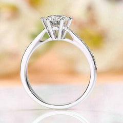 2 Carat Round Cut Diamond Engagement Ring for Women, Wedding Ring, Christmas Gifts