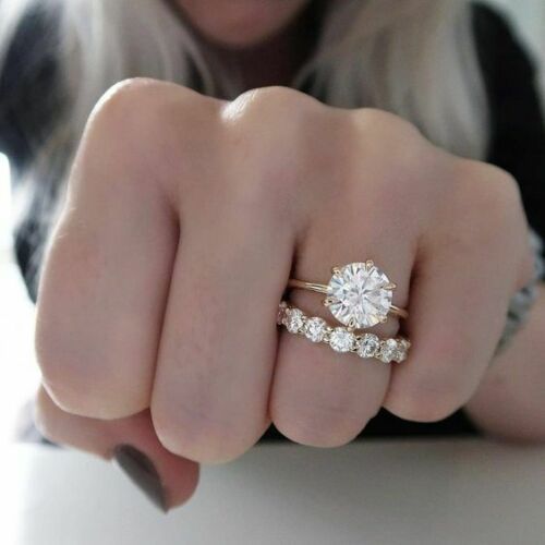 2.5 Carat Round Cut Diamond Engagement Ring for Women, Wedding Ring, Bridal Set Ring