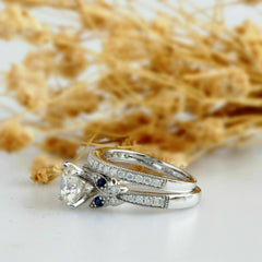 2 Carat Round Cut Diamond Engagement Ring For Women, Wedding Ring, Christmas Gifts, Bridal Set