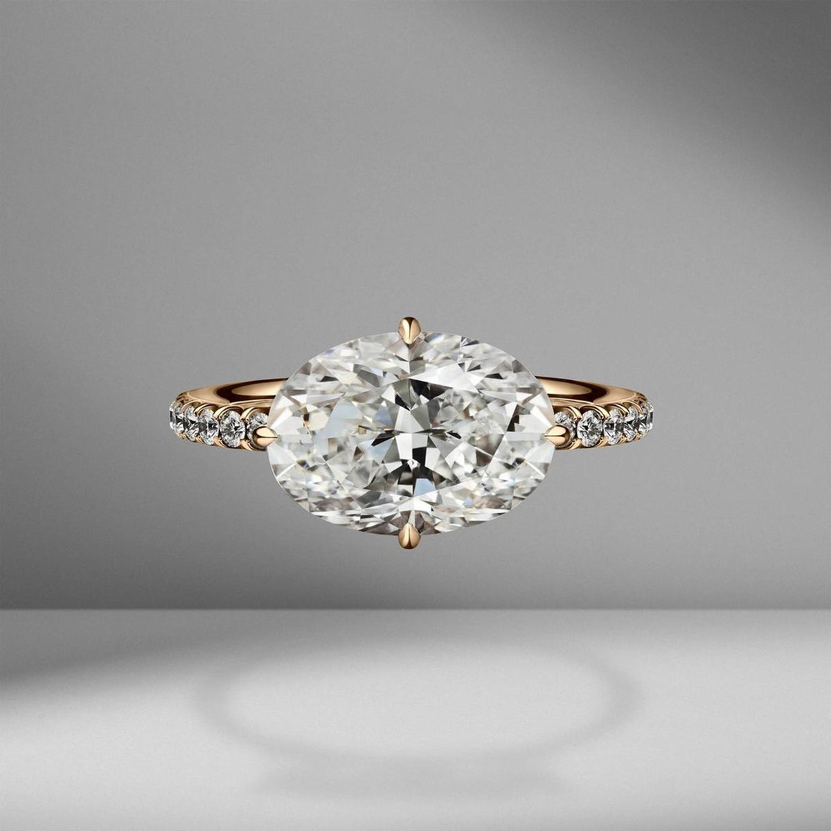 3.5 Carat Oval Cut Diamond Engagement Ring for Women, Wedding Ring, Christmas Gifts, Anniversary Gifts
