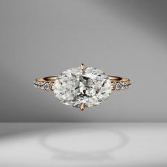 3.5 Carat Oval Cut Diamond Engagement Ring for Women, Wedding Ring, Christmas Gifts, Anniversary Gifts