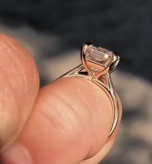 3 Carat Radiant Cut Diamond Engagement Ring for Women, Solitaire Ring, Wedding Ring
