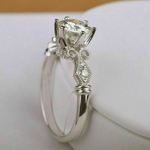 2 Carat Round Cut Diamond Engagement Ring for Women, Wedding Ring, Anniversary Gifts