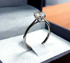 2.5 Carat Round Cut Diamond Engagement Ring for Women, Solitaire Ring, Wedding Ring, Christmas Gifts