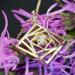 0.50 CT Round Cut Diamond Charm Pendant For Women, Wedding Pendant, Christmas Gifts