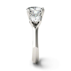3 Carat Round Cut CVD Lab Grown Diamond Engagement Ring for Women, Three Stone Ring, Wedding Ring, Christmas Gifts