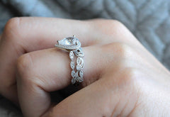 2 Carat Pear Cut Diamond Engagement Ring For Women, Wedding Ring, Anniversary Gifts