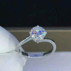 2 Carat Round Cut Diamond Engagement Ring For Women, Wedding Ring, Christmas Gifts