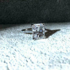 2 Carat Radiant Cut Diamond Engagement Ring For Women, Bridal Set Wedding Ring, Christmas Gifts