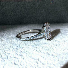 2 Carat Radiant Cut Diamond Engagement Ring For Women, Bridal Set Wedding Ring, Christmas Gifts