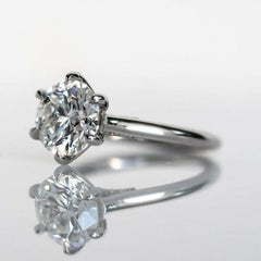 2.5 Carat Round Cut Diamond Engagement Ring for Women, Solitaire Ring, Wedding Ring, Anniversary Gifts