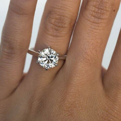 2.5 Carat Round Cut Diamond Engagement Ring for Women, Solitaire Ring, Wedding Ring, Anniversary Gifts