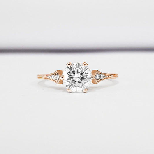 2 Carat Round Cut Diamond Engagement Ring for Women, Wedding Ring, Christmas Gifts