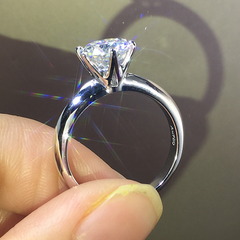2.5 Carat Round Cut Diamond Engagement Ring for Women, Solitaire Ring, Wedding Ring, Christmas Gifts