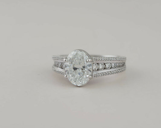 2 Carat Oval Cut Diamond Engagement Ring for Women, Wedding Ring, Christmas Gifts, Anniversary Gifts