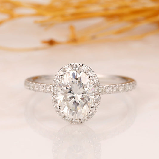 2.5 Carat Oval Cut Diamond Engagement Ring for Women, Wedding Ring, Anniversary Gifts