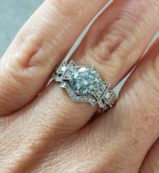 2 Carat Round Cut Diamond Engagement Ring For Women, Wedding Ring, Anniversary Gifts