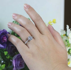 2.5 Carat Round Cut Diamond Engagement Ring for Women, Wedding Ring