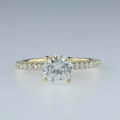 2 Carat Round Cut Diamond Engagement Ring for Women, Wedding Ring, Christmas Gifts