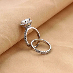1.5 Carat Round Cut Diamond Engagement Ring for Women, Wedding Ring, Bridal Set Ring, Anniversary Gifts