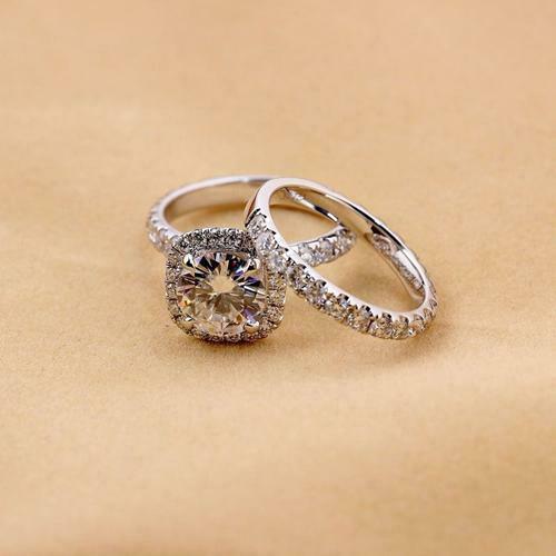 1.5 Carat Round Cut Diamond Engagement Ring for Women, Wedding Ring, Bridal Set Ring, Anniversary Gifts