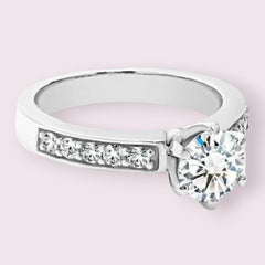 2 Carat Round Cut Diamond Engagement Ring For Women, Wedding Ring, Christmas Gifts