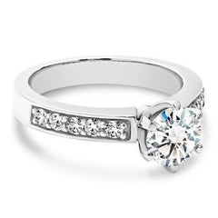 2 Carat Round Cut Diamond Engagement Ring For Women, Wedding Ring, Christmas Gifts