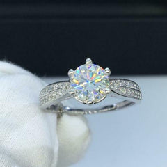 2.5 Carat Round Cut Diamond Engagement Ring For Women, Wedding Ring, Anniversary Gifts For Her