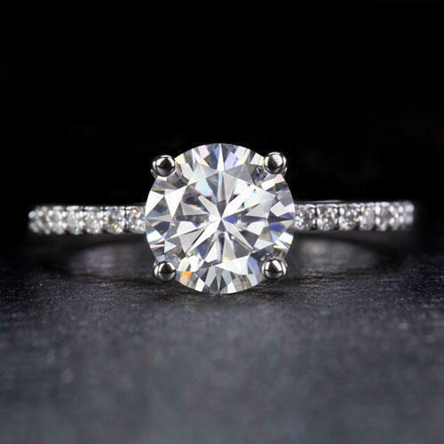 3 Carat Round Cut Diamond Engagement Ring for Women, Wedding Ring, Christmas Gifts