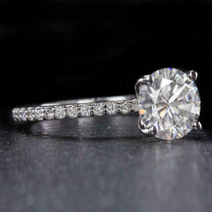 3 Carat Round Cut Diamond Engagement Ring for Women, Wedding Ring, Christmas Gifts