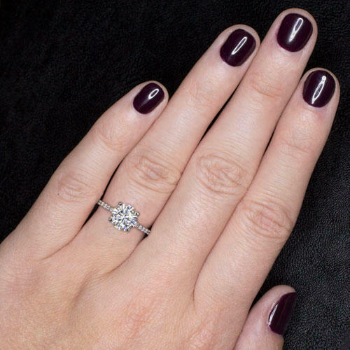 3 Carat Round Cut Diamond Engagement Ring for Women, Wedding Ring, Christmas Gifts