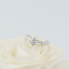 1.5 Carat Round Cut Diamond Engagement Ring for Women, Wedding Ring