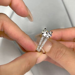 3.5 Carat Round Cut Diamond Engagement Ring for Women, Wedding Ring, Anniversary Gifts